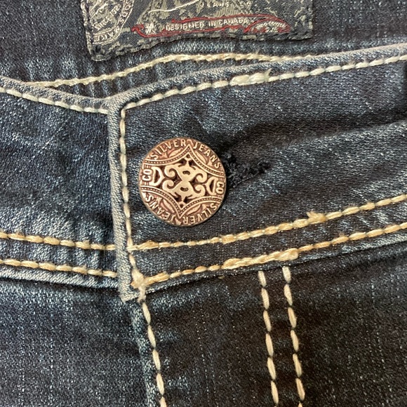 Silver sukiyaki mid capri, size 31/22 1/2 - Picture 7 of 10